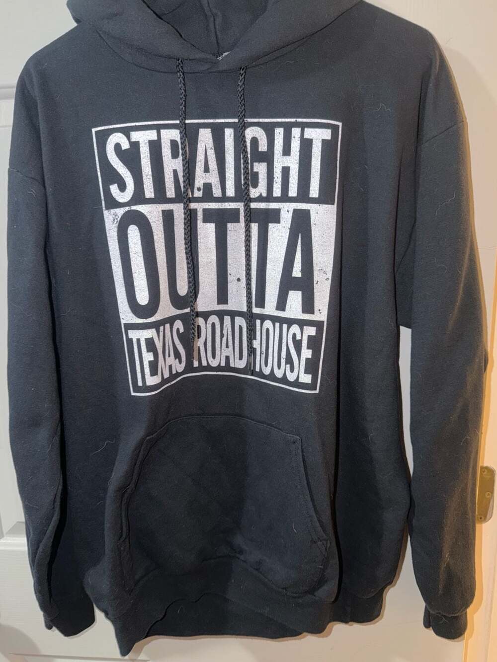 Port And Company Straight Outta Texas Roadhouse Hoodie Size M